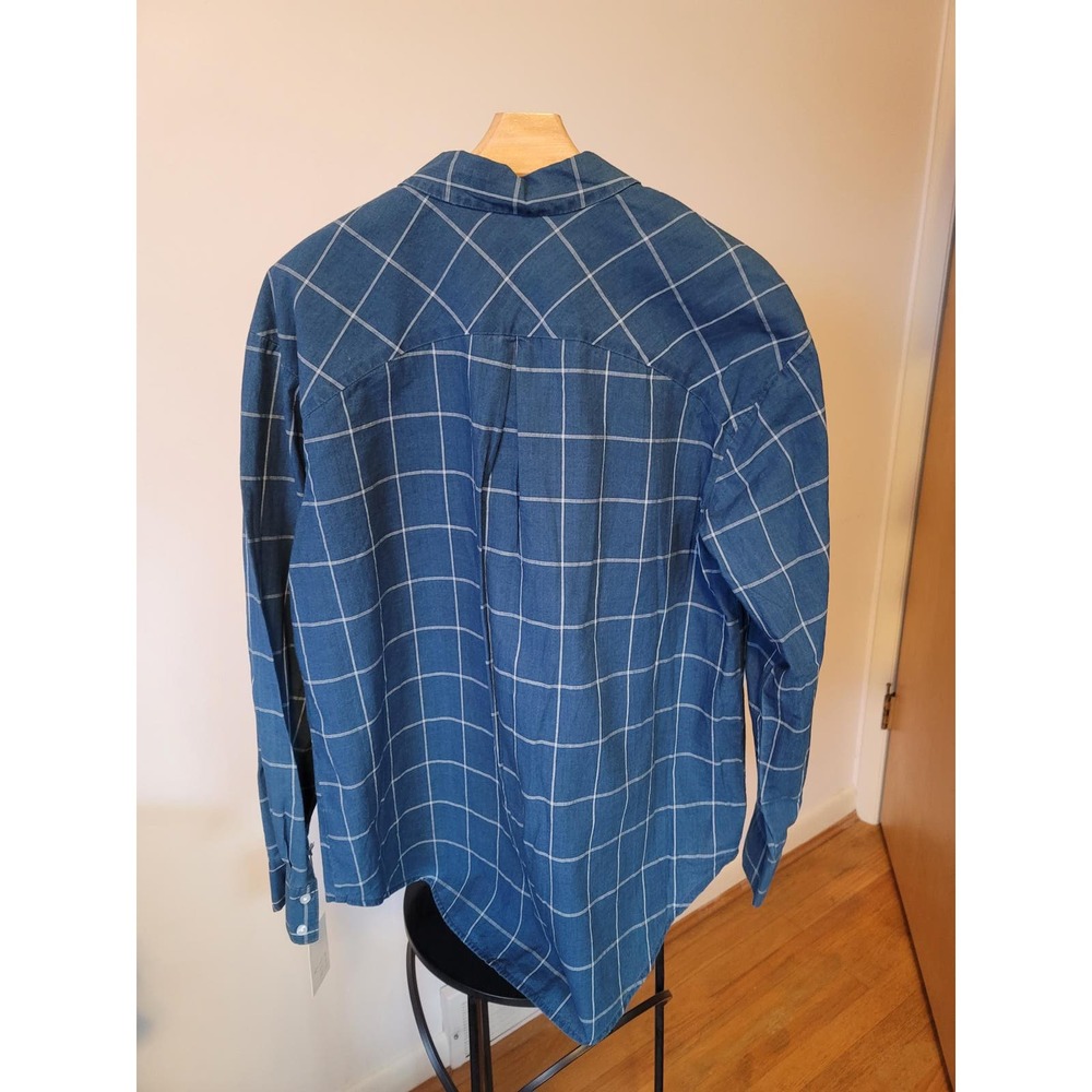 New A New Day Blue Long Sleeve Button Up Shirt Women XXL - Picture 2 of 5